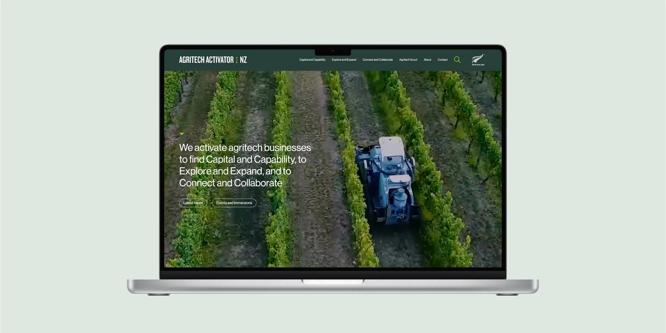 Agritech Activator website
