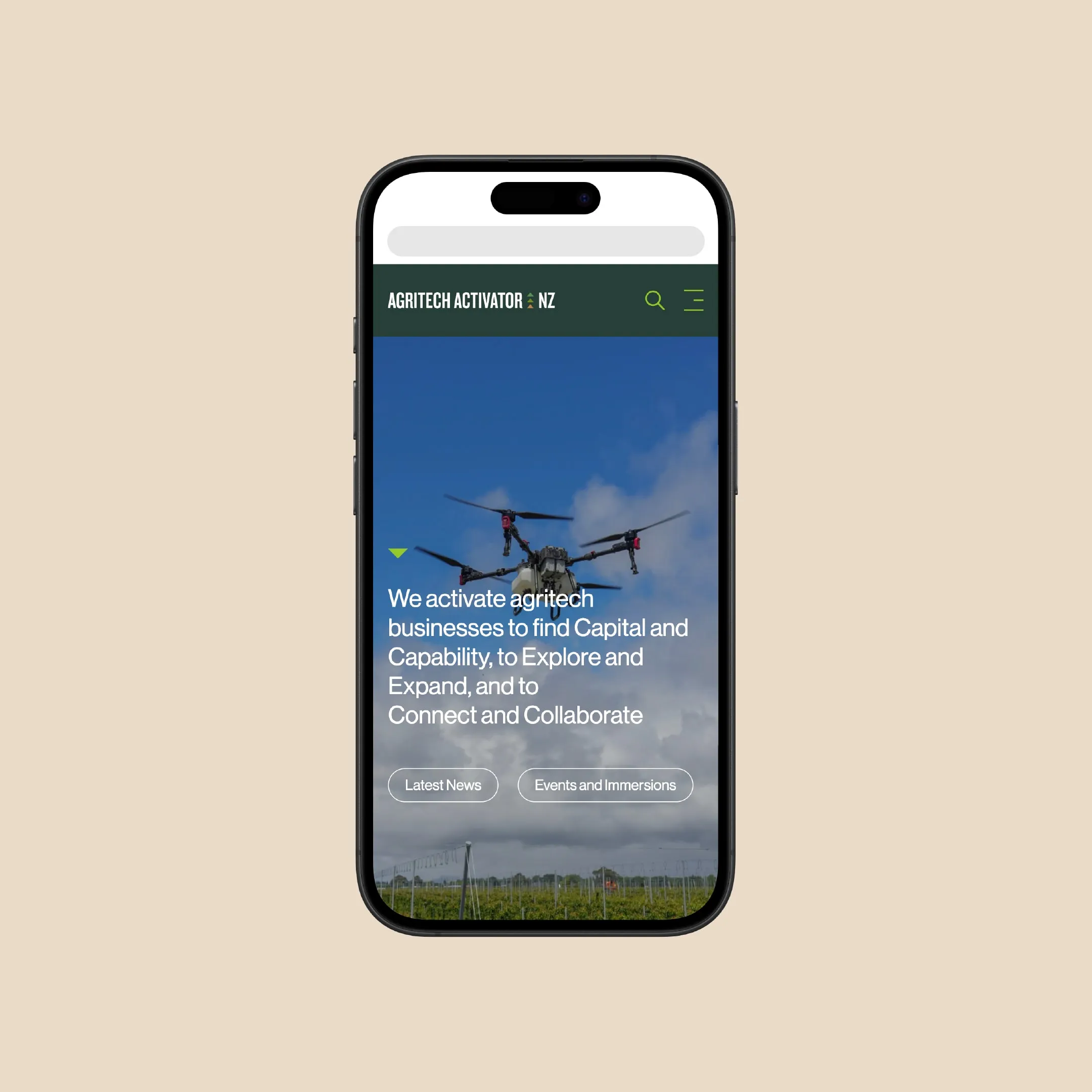 Agritech Activator website