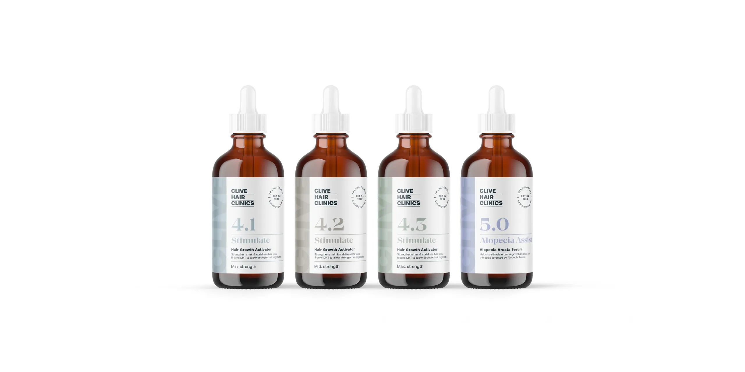 Clive Hair Clinics bottles