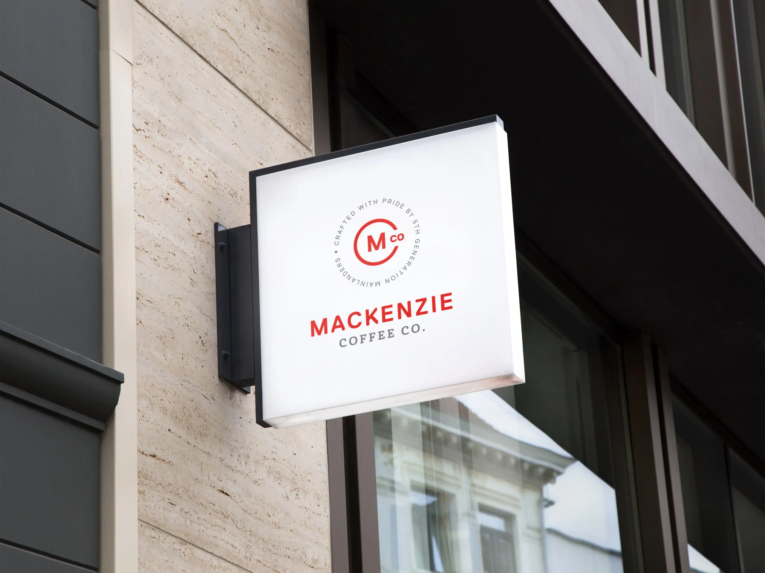 Mackenzie Coffee wall sign