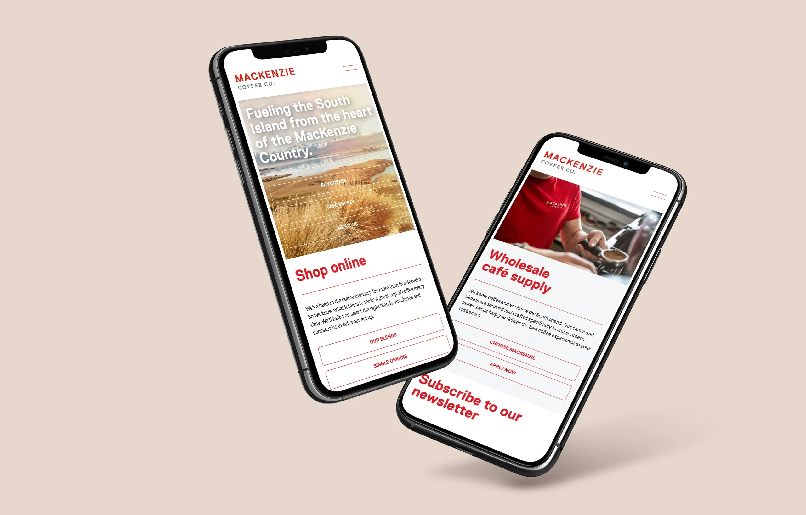 Mackenzie coffee website