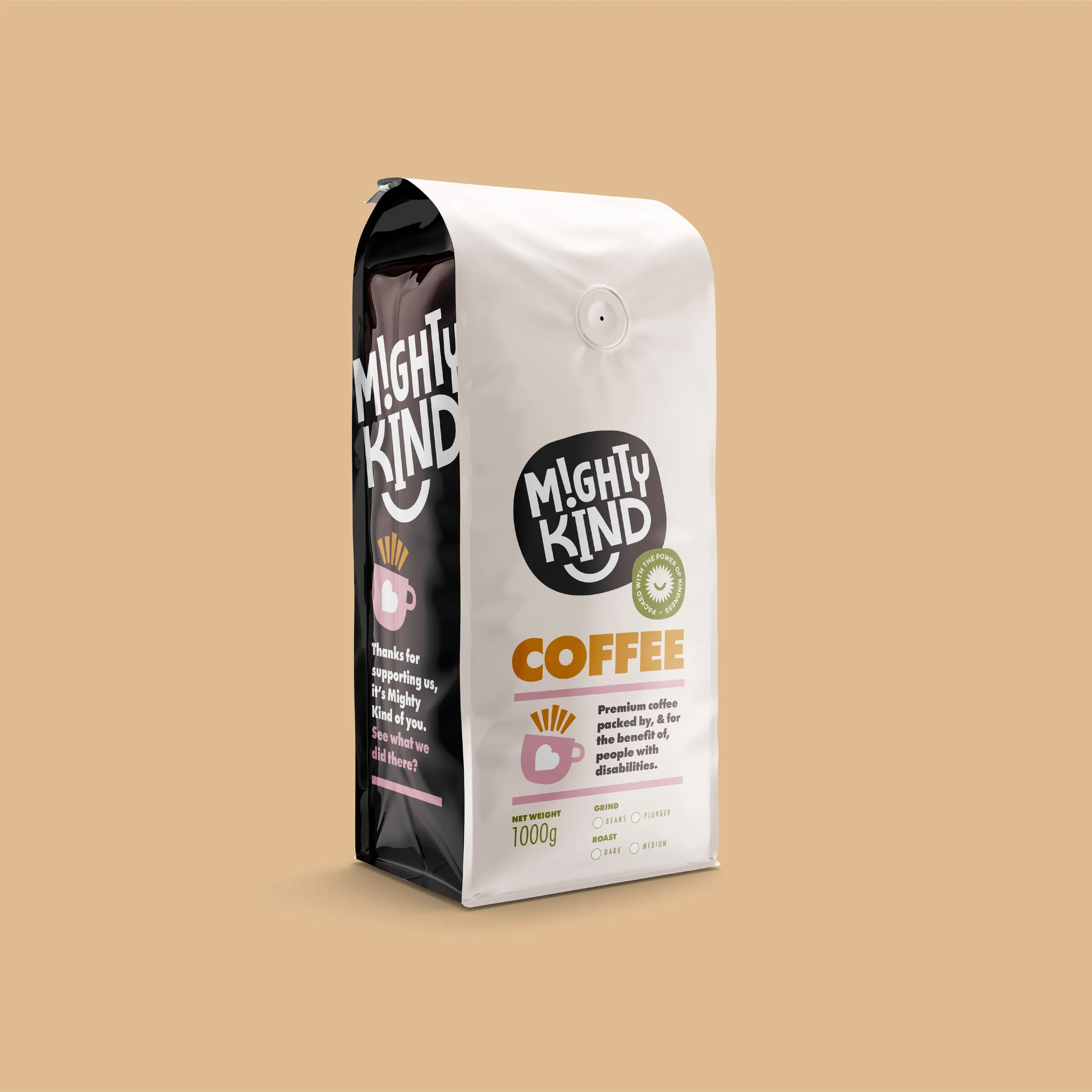 Mighty Kind coffee bag