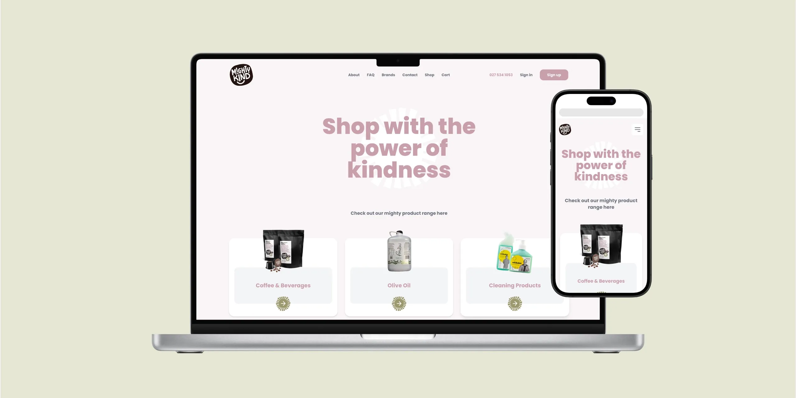 Mighty Kind website
