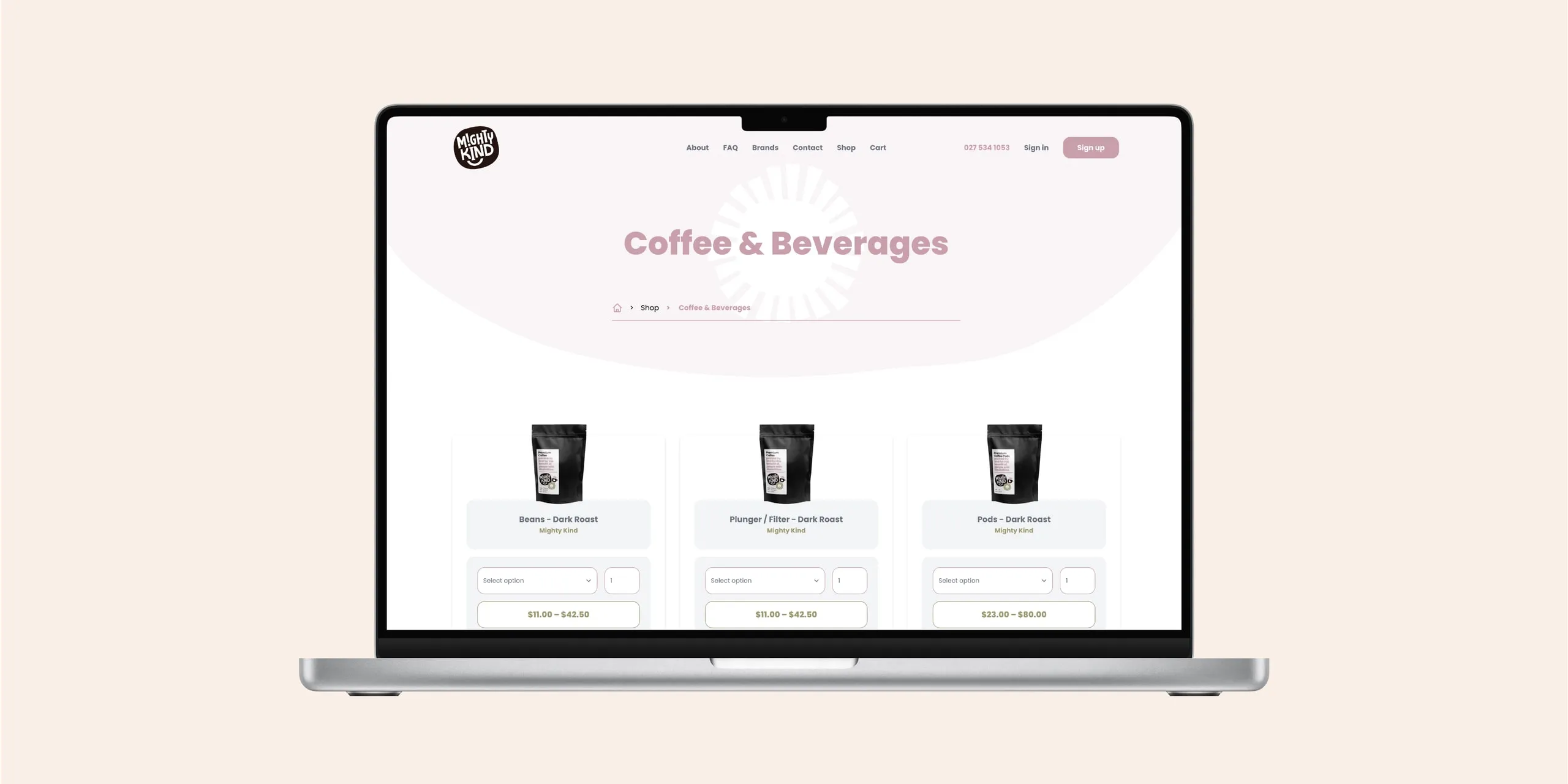 Mighty Kind website