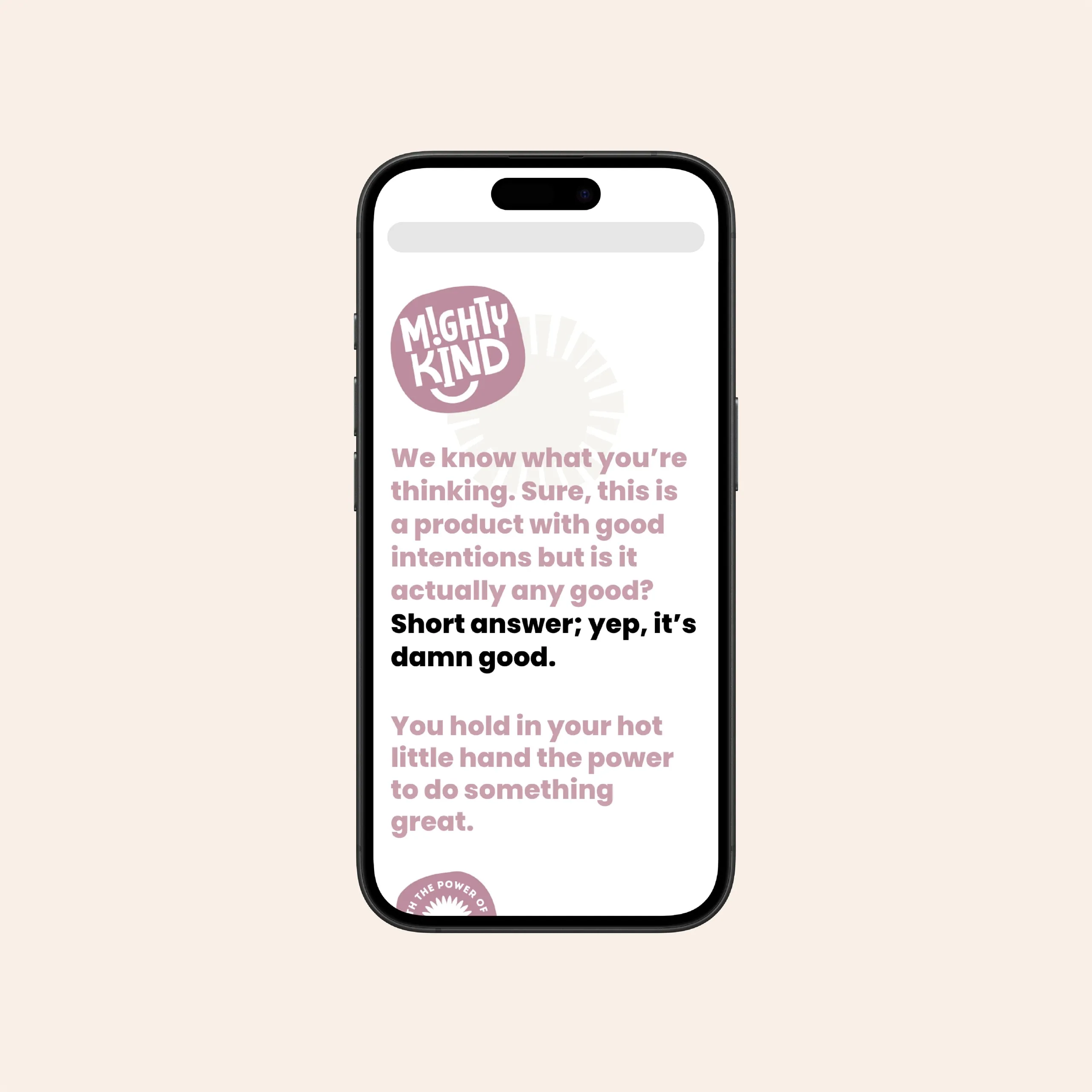 Mighty Kind website