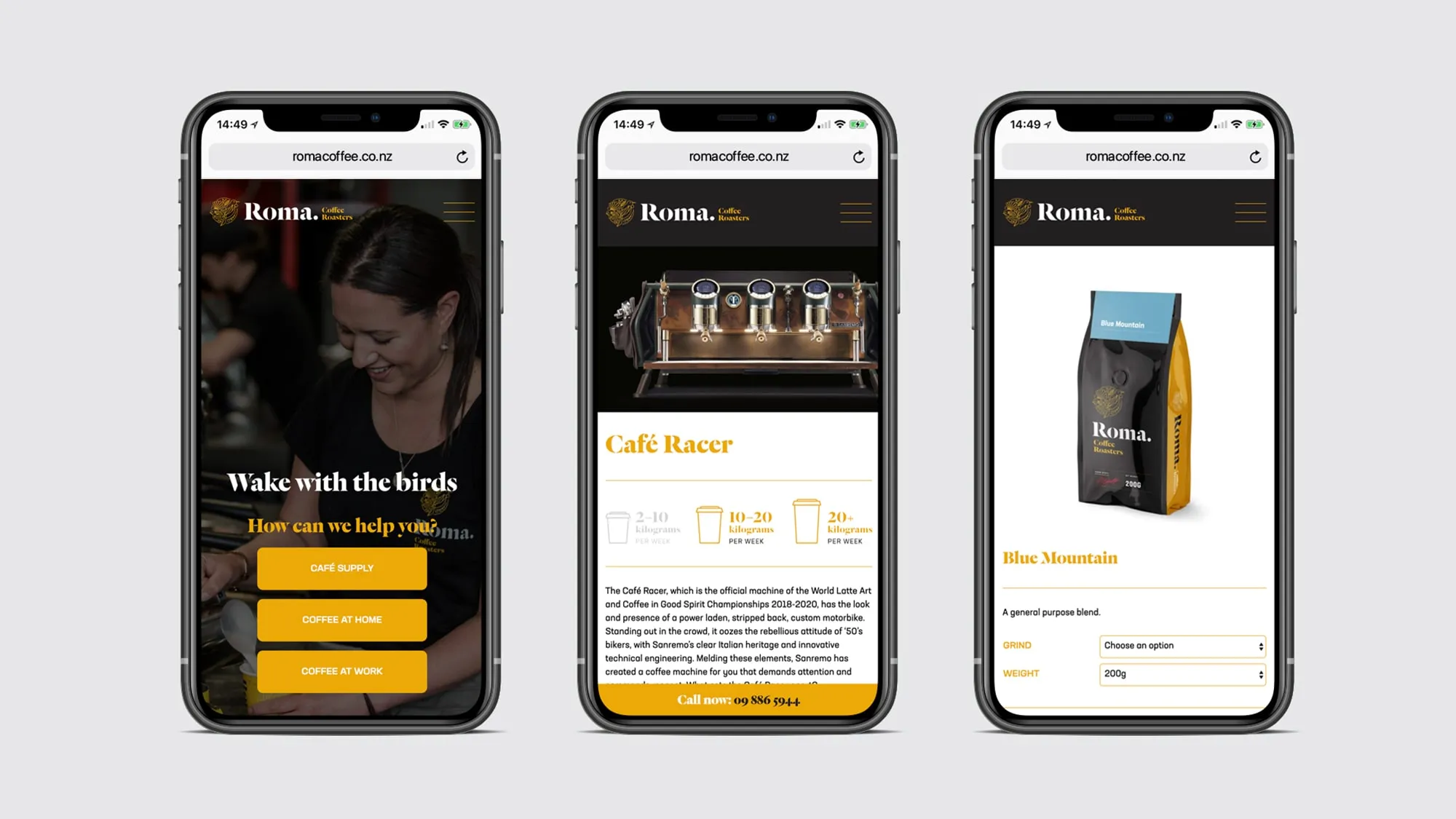 Roma Coffee Website