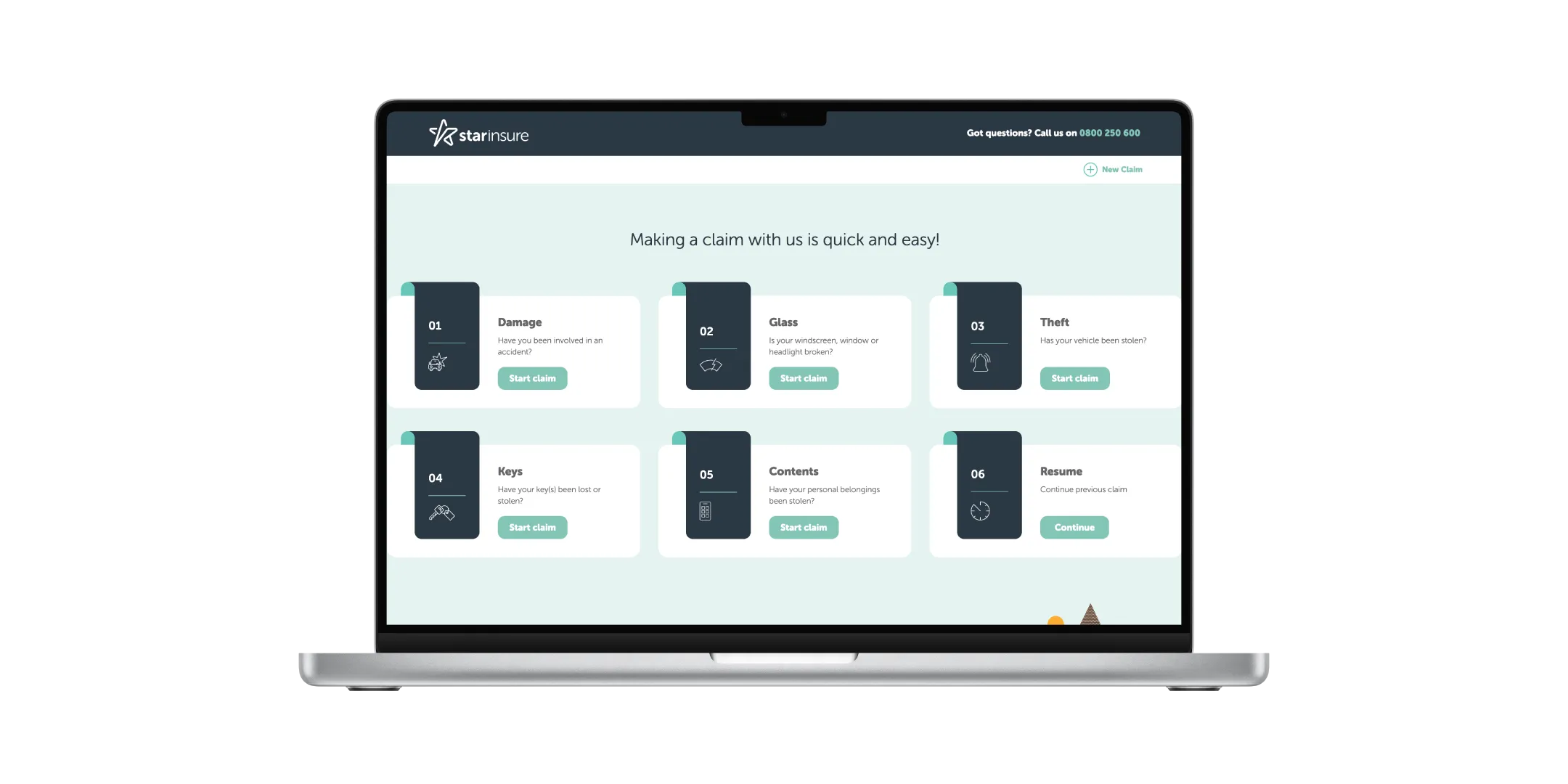 Star Insure web development