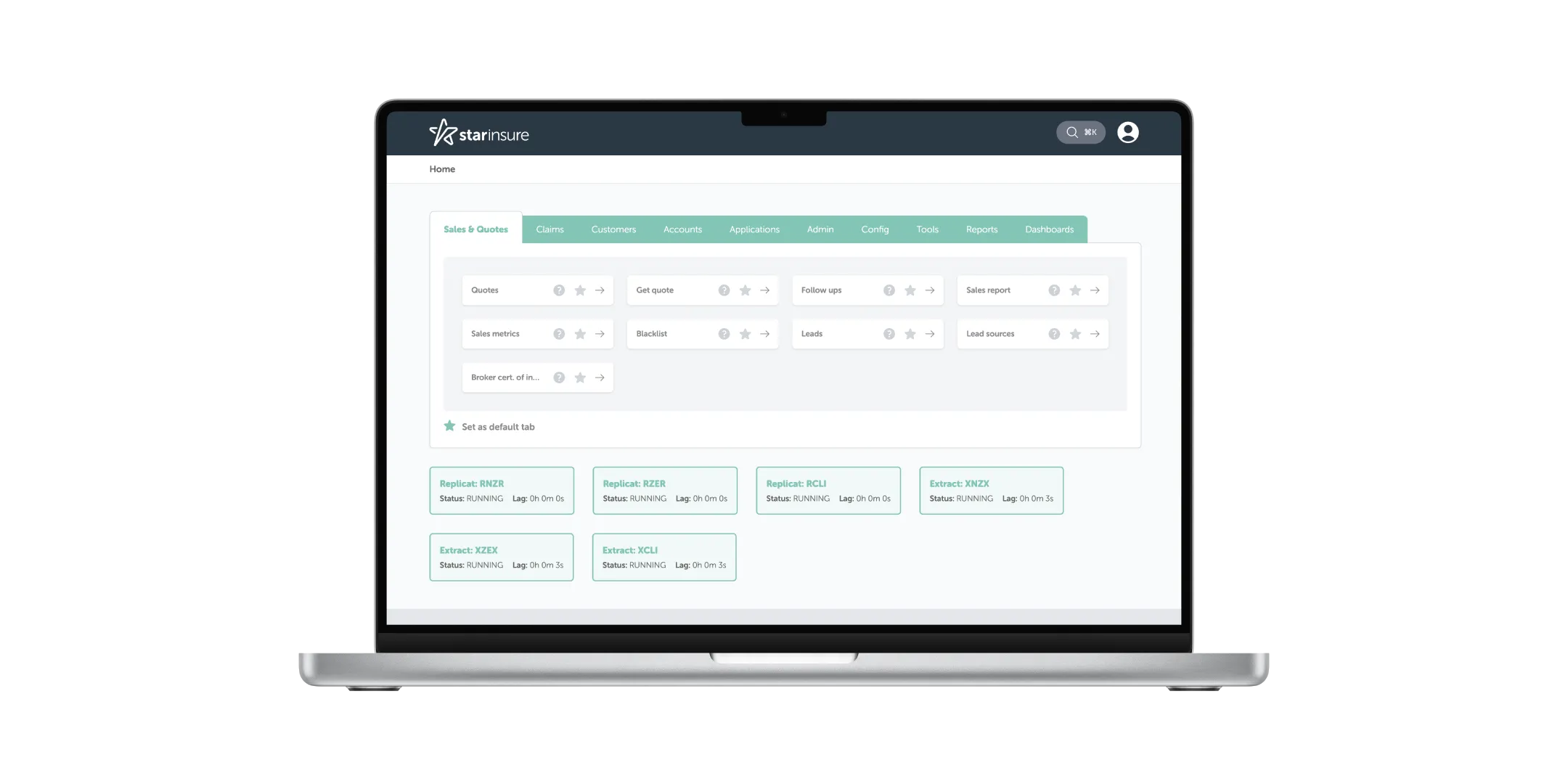 Star Insure web development