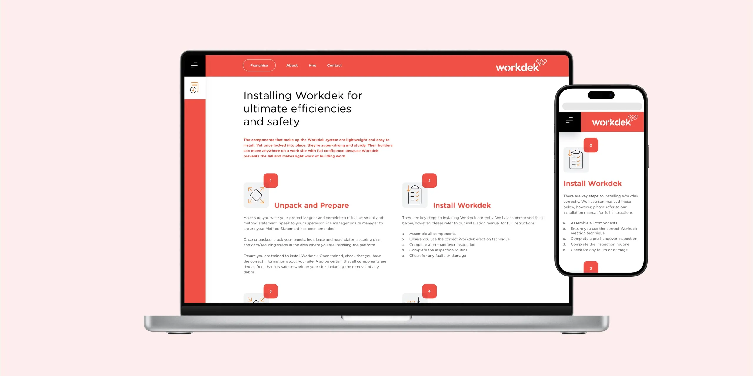 Workdek website